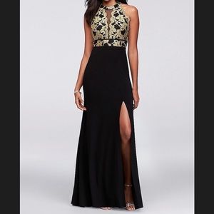 Formal / Prom - black/gold dress😍❤️❤️